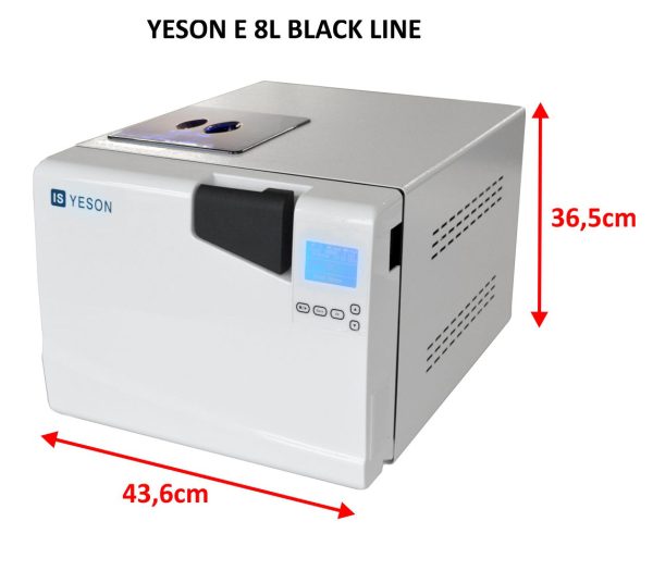 Autoklaw YESON serii E LCD 8L Black - obrazek 6